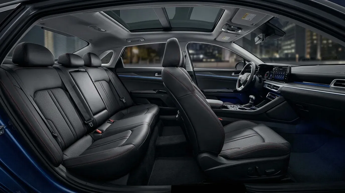 Kia K5 — Интерьер зад